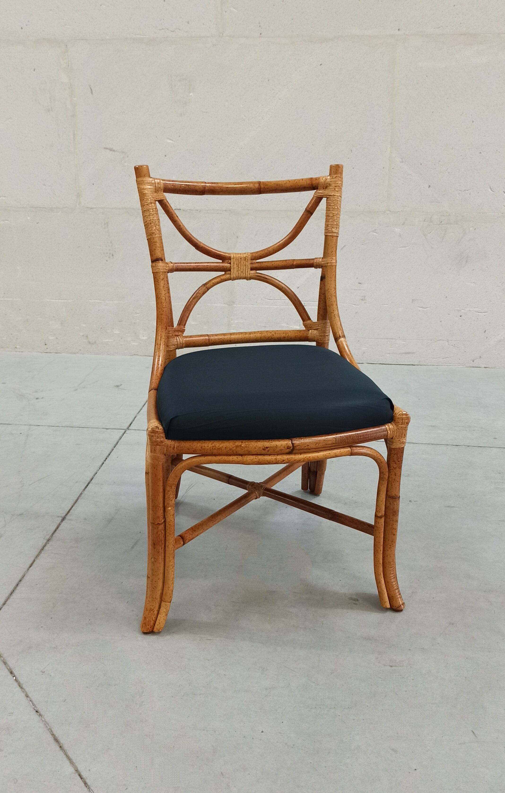 Chaise en bambou Roche Bobois 80's