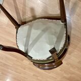 Velvet seated convertible-style chair