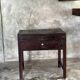 Meuble de métier ancien indonésien en teck à deux tiroirs H80,5 L79,5x51