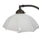 Banker's lamp - table lamp - opaline glass - brass - 3rd quarter of the 20t