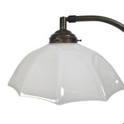 Banker's lamp - table lamp - opaline glass - brass - 3rd quarter of the 20t
