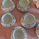 Chauvigny porcelain tea set six cups