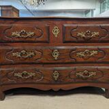 18th century Louis XIV period chest of drawers in solid walnut