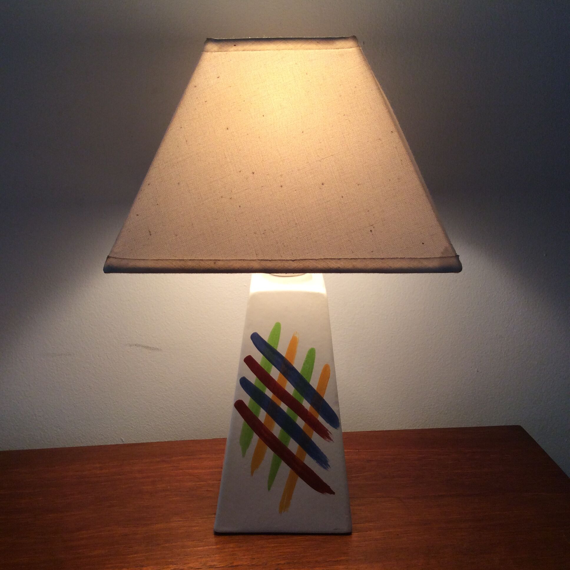 Vintage lamp 70-80 ceramic