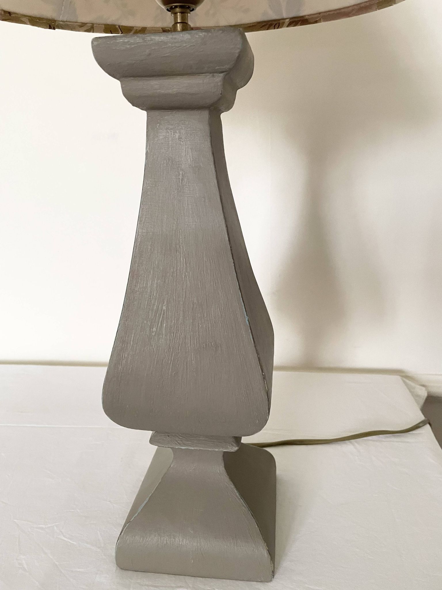 Lampe bois tourné