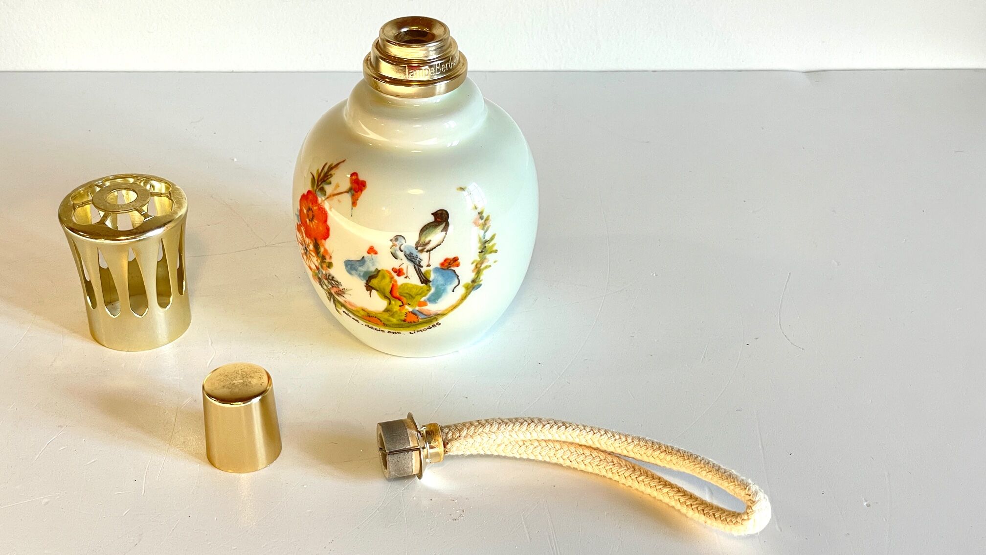 Bottle lamp shepherd limoges france