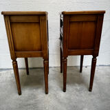 Pair of Louis XVI style bedside tables