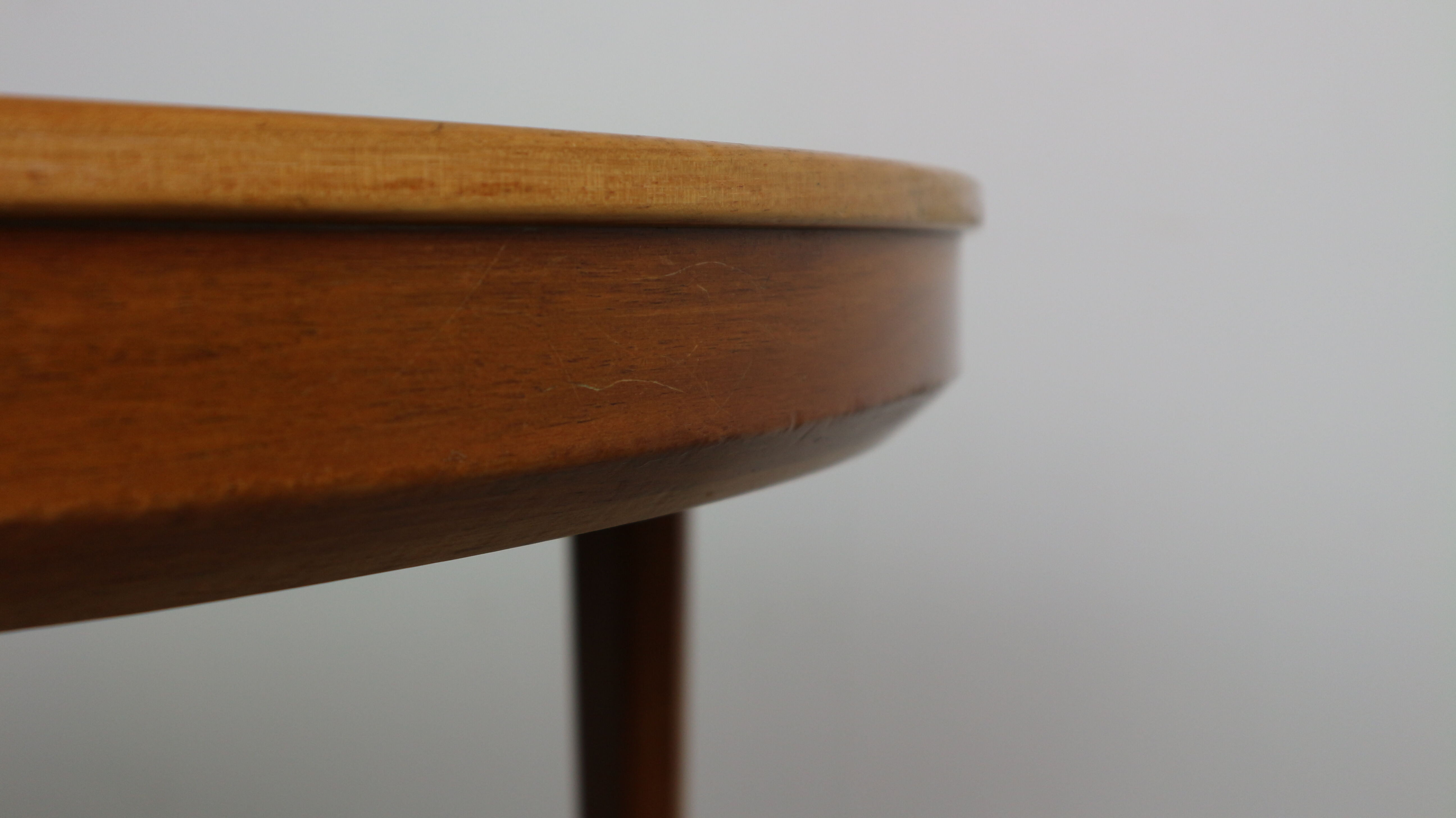 Swedish walnut dining table by B. Fridhagen for Bodafors, 1960s