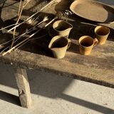 Set of 3 small jugs or milk pots in stoneware H8 D8.5