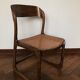 Série de 4 chaises Traîneau en osier, par Baumann