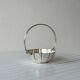Small vintage silver-plated metal basket