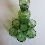 Service in vintage orangeade in light green bubble in very good condition