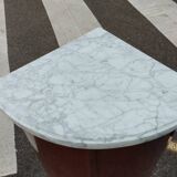 Meuble d'angle ancien style louis xvi plateau marbre