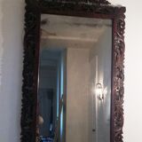 Miroir en chêne style Louis XIII 19ème siècle