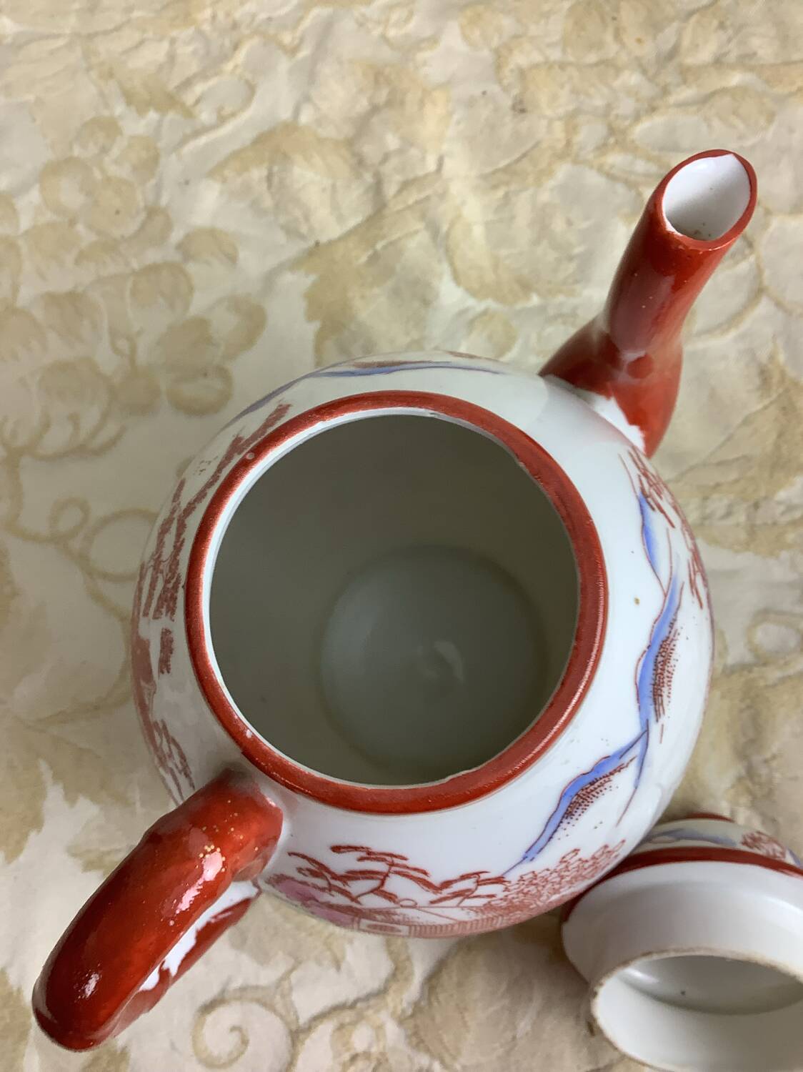 Antique Japanese porcelain teapot