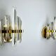 Pair of Venini glass wall lamps, Italy, 1970