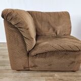 Five-seater corner modular sofa from 70s