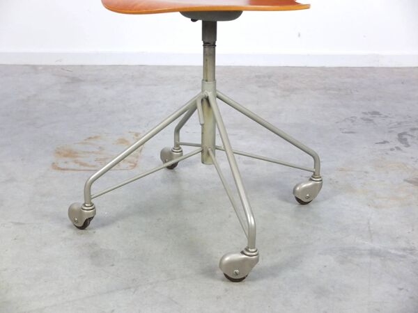 Chaise de bureau pivotante 'Mosquito' de 1ère édition par Arne Jacobsen pour Fritz Hansen, 1955