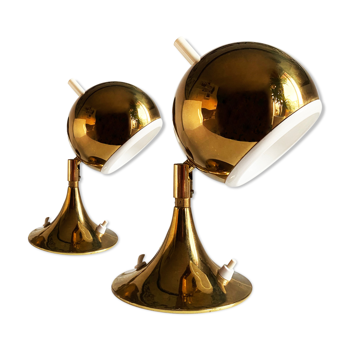 Otto Meinzzer's Space Age "Eyeball" lamps. Germany 70s