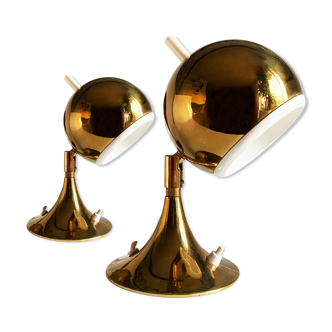Otto Meinzzer's Space Age "Eyeball" lamps. Germany 70s