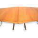 Large vintage conference table / dining table by Lübke from the 70s