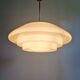 Bauhaus XXL suspension in white opaline, 1930s