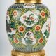 Samson Porcelain Lamp in Chinese Style, 19th Century