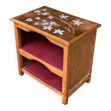 Solid wood and ceramic kitchen shelf