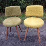 4 vintage moumoutes chairs