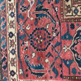Tapis ancien Beshir afghan fait main 197x396 cm