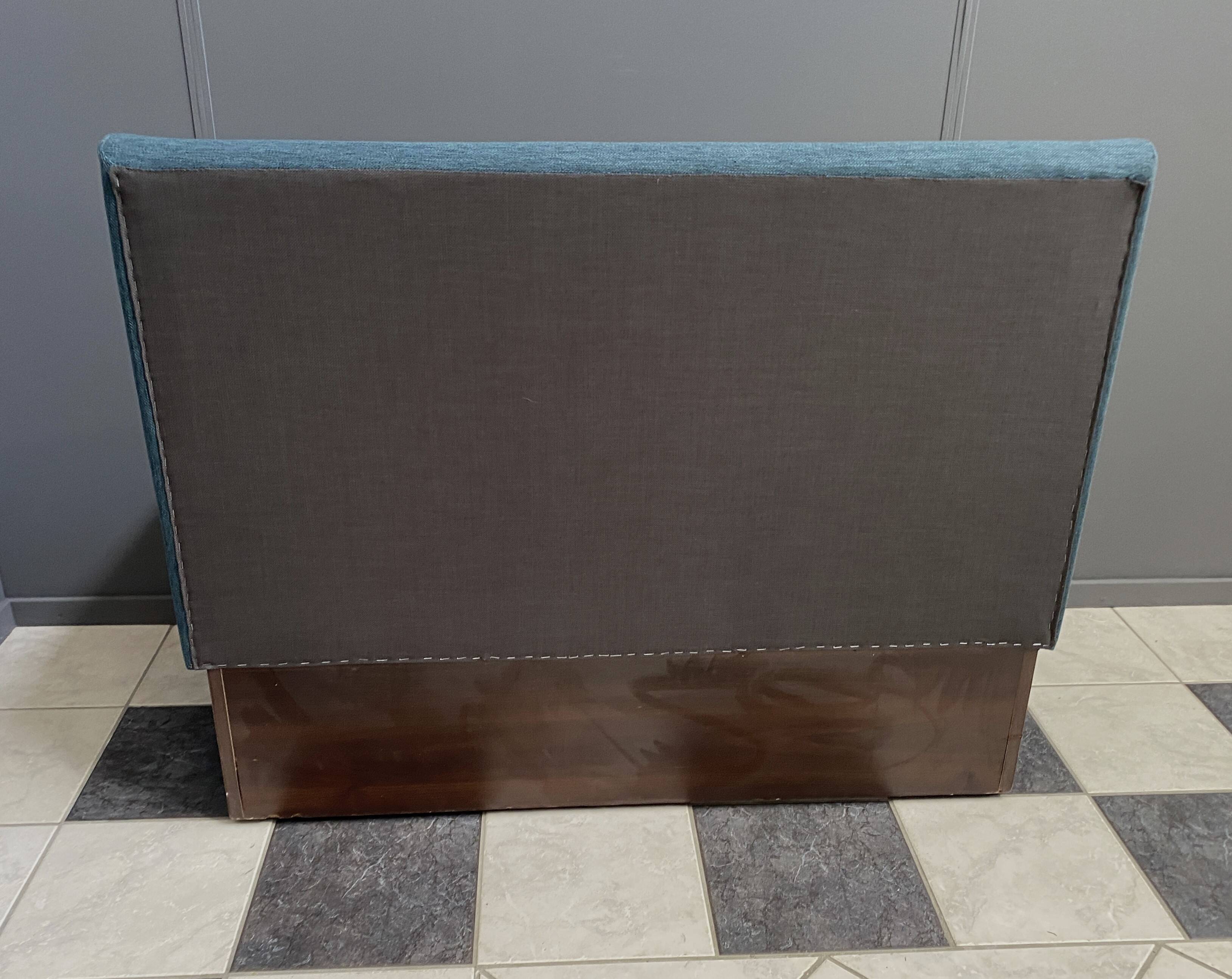 Diner seat USA style in blue fabric