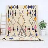 Handmade wool Berber rug 310 X 207 CM