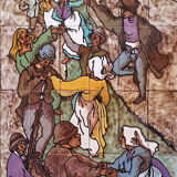 Decorative panel by Claude Vayssier ceramist in Vallauris