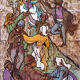 Decorative panel by Claude Vayssier ceramist in Vallauris