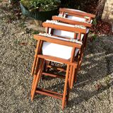 Lot of foldable cinema chairs
