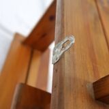 Vintage solid pine wall shelf