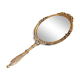 Hand mirror Napoleon silver metal III 12x33cm