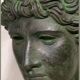 Buste d'Apollon patine bronze antique