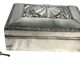 Silver-plated metal jewellery box with shell decoration, Kayser, 20th century.