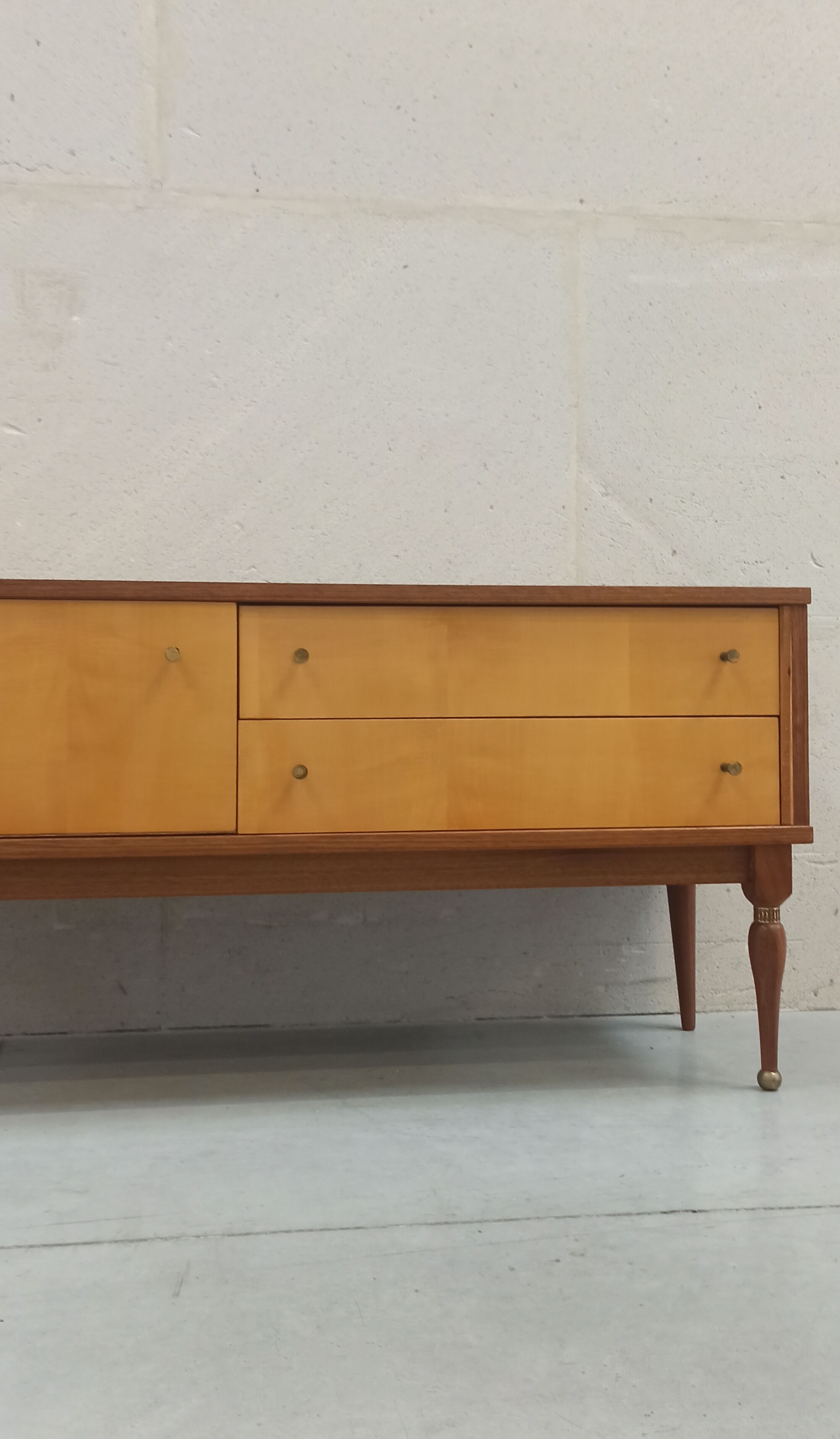 Sideboard wood and brass, 50's