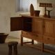 Brutalist Mid-Century Danish Buffet in Oak, Henning Kjærnulf, 1960s