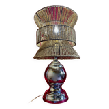Diabolo lamp and lampshade from the 70s, vintage, Space-age