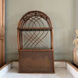 Vintage rattan shelf