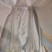 Paire de vases soliflores en verre ciselé vintage