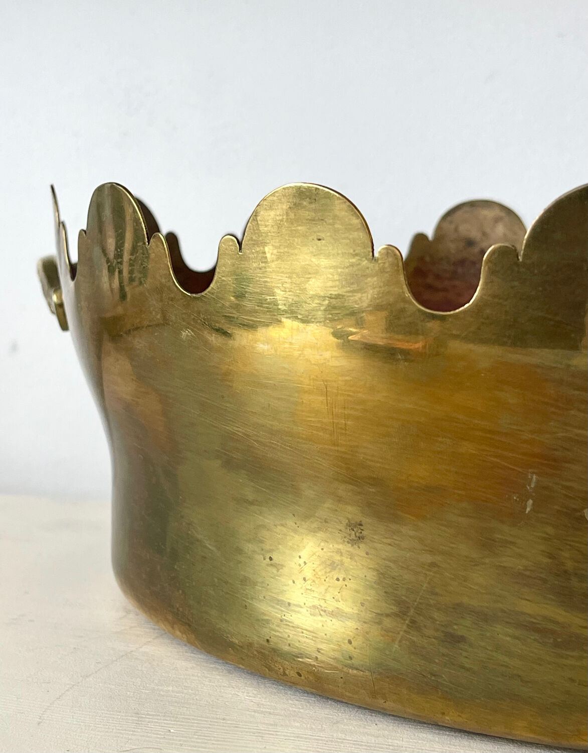 Napoleon III brass cache pot.