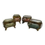 Set of 4 Antique Jewelry Boxes