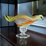 Blown glass fruit bowl