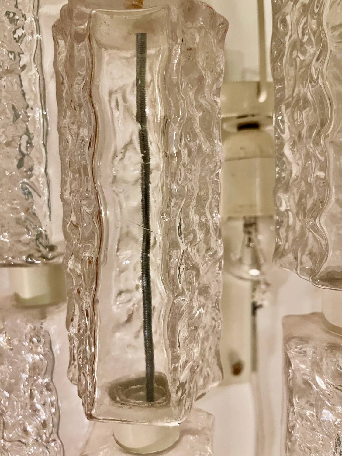 Paolo Venini grande Applique en verre murano , Italie 1960