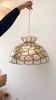 Mother-of-pearl pendant "Peony"
