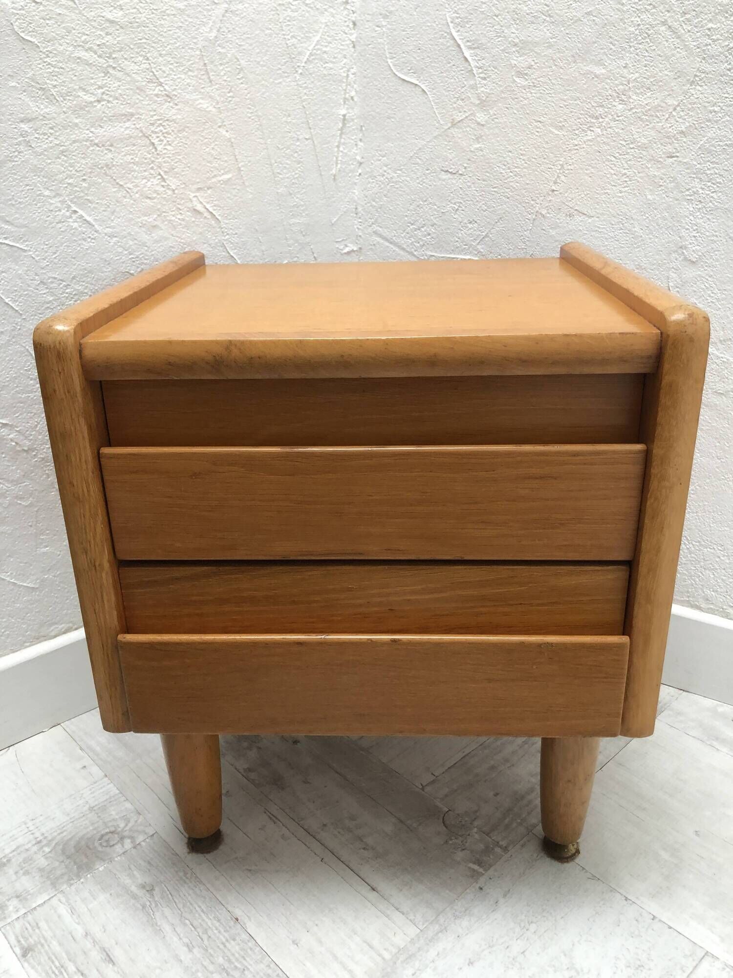 Bedside table / wooden sofa end, 1970s/1980s